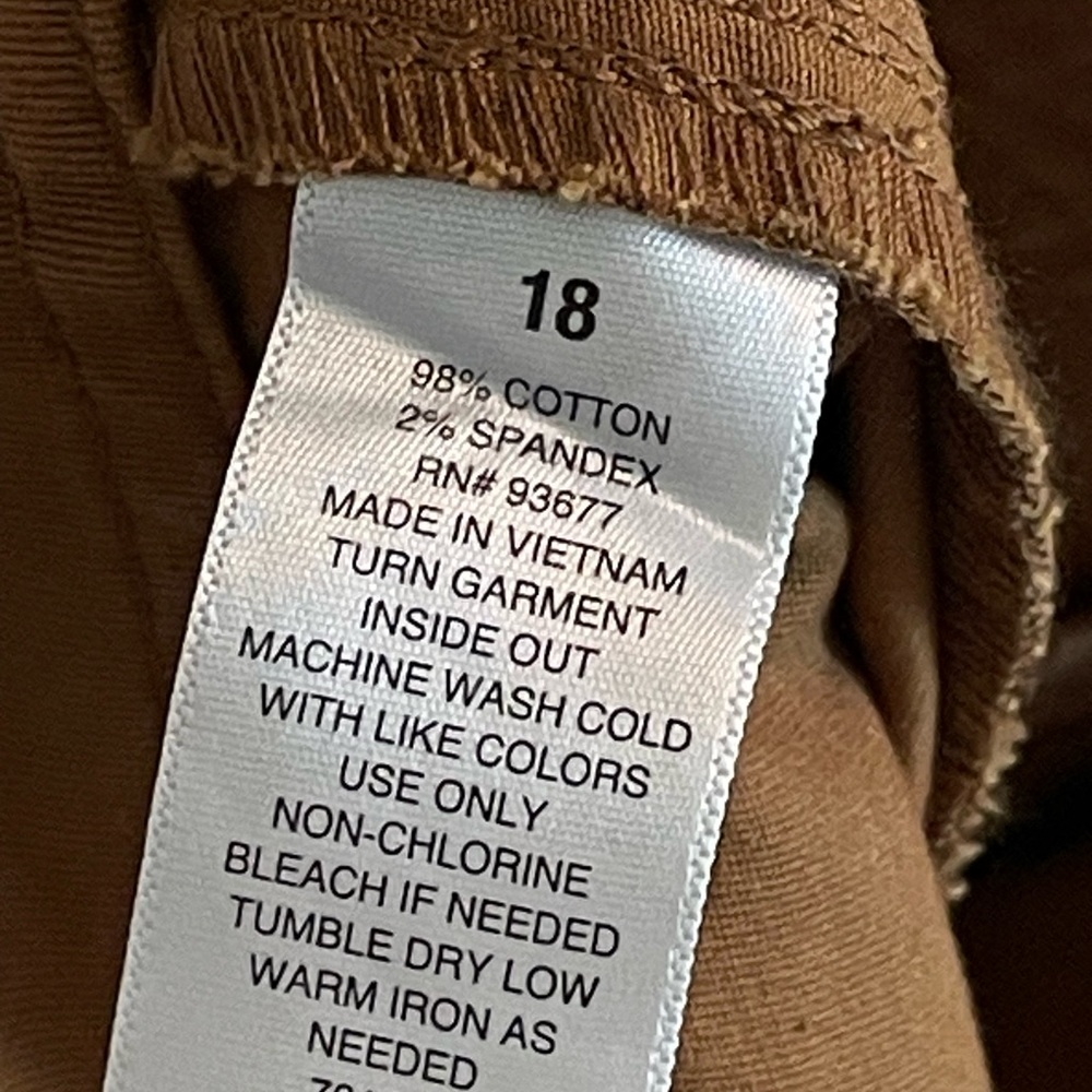 Ana pants high rise straight 18 brown NWT - Picture 3 of 10